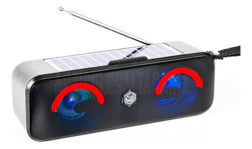 Parlante Bluetooth Portatil Usb Microsd Radio Fm Panel Solar
