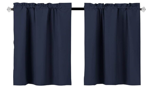 Easyhome Blackout Tier Curtain For Kitchen   Room  Livi...