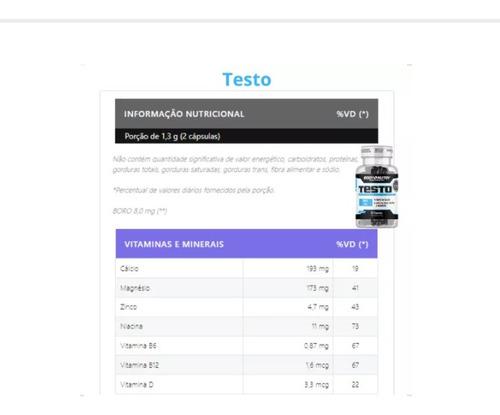 Kit Pré Hormonal Testo Gh 60 Cáps E Testo Dilated 60 Cáps
