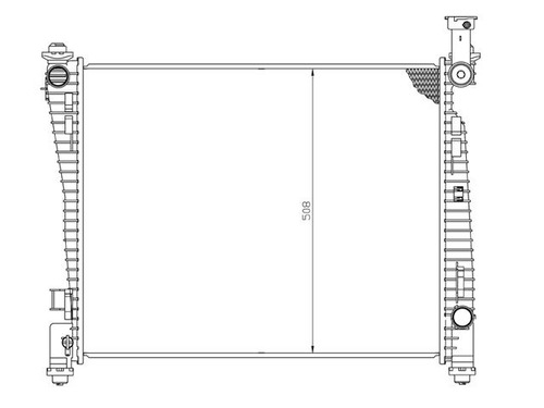 Radiador H100 Diesel 2010 L4 2.5 Estandar Cdr