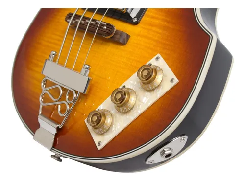 Contrabaixo EpiPhone Viola Bass Vintage Sunburst Cor Laranja