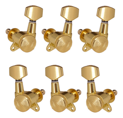 6pcs Guitar Machine Cabezas Tuning Peg Llave De Bloqueo Para