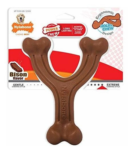 Nylabone Wishbone Dog Chew Toys Para Perros Adultos Y Cachor