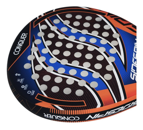 Imagen 2 de 5 de Paleta Padel Side Spin Conquer Foam Marco Carbono