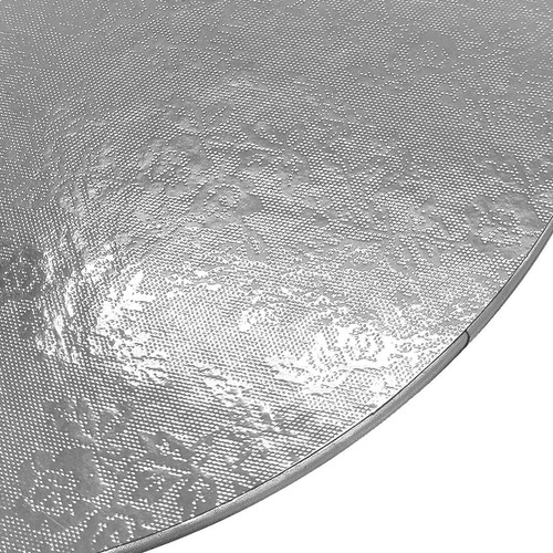 Imagen 3 de 3 de Base Torta Redonda 30 Cm Plateado Gruesa Firme.
