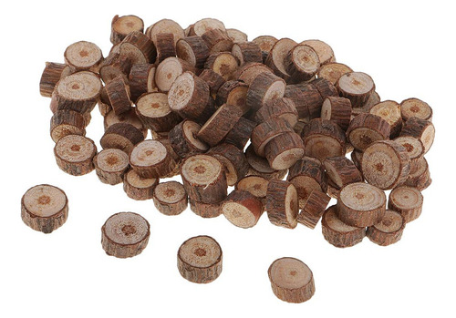 100 Piezas De De Troncos De Árboles En Rodajas Rústicas