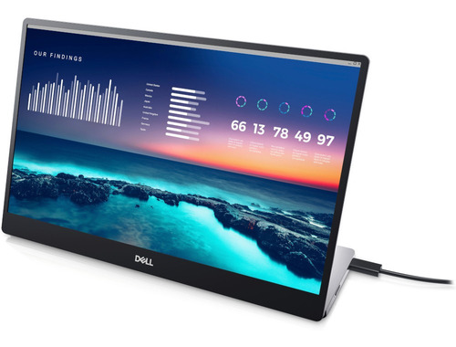 Monitor portátil gris Dell C1422h de 110 V/220 V