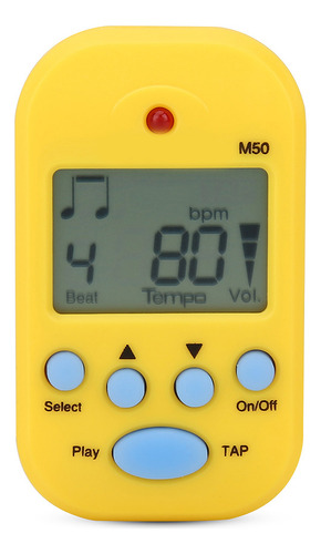 Clip Musical Con Metrónomo Mini Digital Beat Tap M50