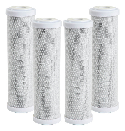 Combo 4 Pçs Carbon Block 9 3/4 Polegadas Remove Cloro