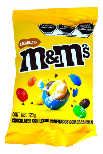 Chocolate M&m's Chocolate Con Cacahuate Megabag, 120g