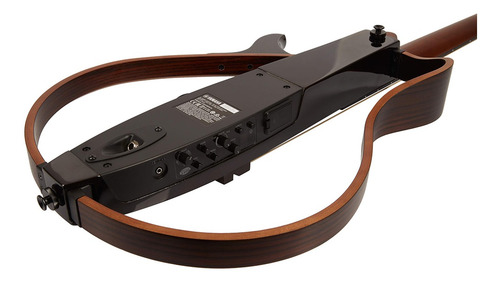 Violão Silent Cordas Em Aço SLG 200s Tbl Preto C Bag Yamaha