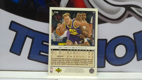 1994-95 Upper Deck John Crotty Basketball Card #256. Utah Ja