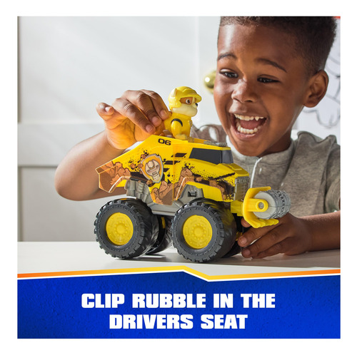 Bulldozer De Juguete Paw Patrol Con Figura De Rubble