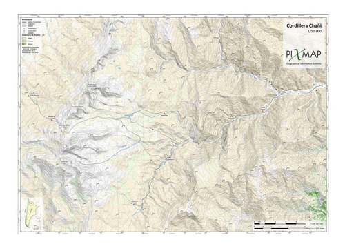 Imagen 1 de 3 de Mapa Topográfico: Nevado De Chañi