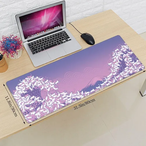 Gato Japones Gran Ola Purpura Rosa Xxl Xl Alfombrilla De ...