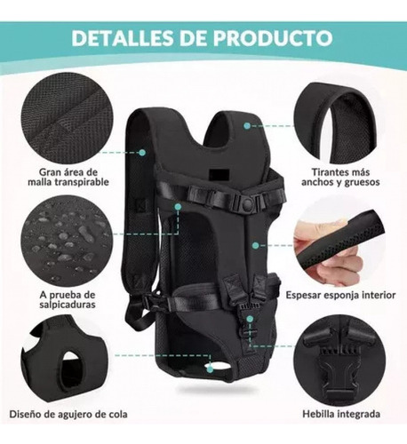 Mochila Portadora Para Perros Pequeños Y Medianos