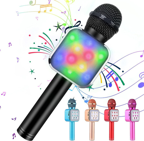 Micrófono De Karaoke Inalámbrico  Para Niños, 5 En 1...
