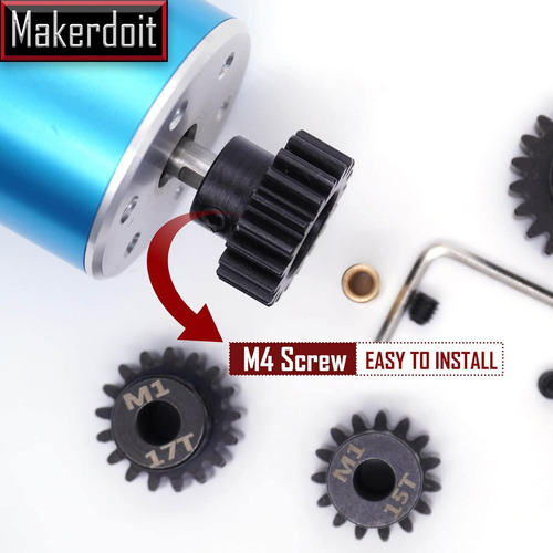 Mod 1 Piñón Engranaje 5mm 13t 15t 17t 19t 21t Mod1 M1 Piñón