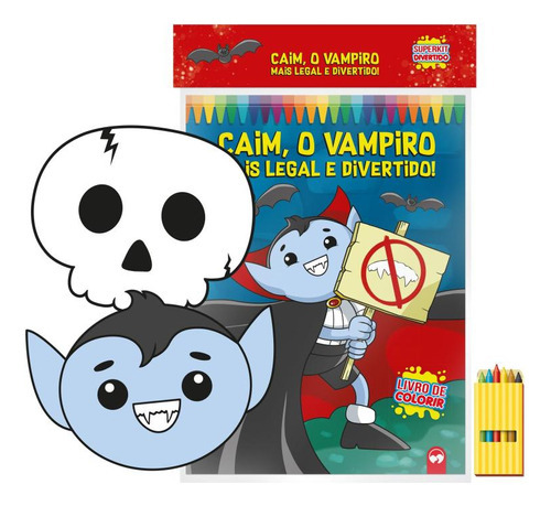 Vampiro C/ Giz De Cera - Superkit Divertido: Vampiro C/ Giz De Cera - Superkit Divertido, De Vdl. Editora Vale Das Letras, Capa Mole, Edição 1 Em Português, 2020