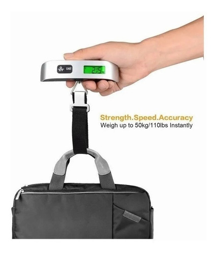 Bascula Digital Equipaje 50 Kg Pantalla Lcd Portatil
