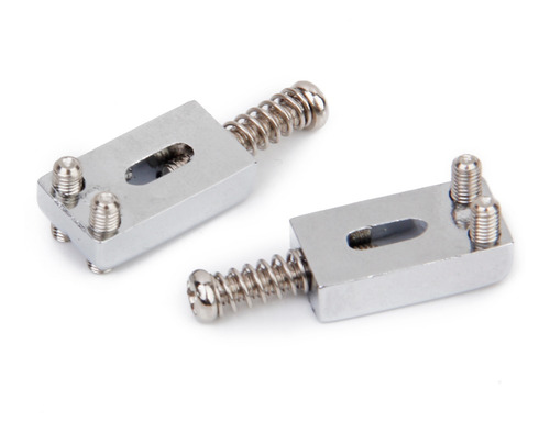 Imagen 5 de 11 de Set 6pcs Sillines De Puente Cromado Para Guitarra Eléctrica