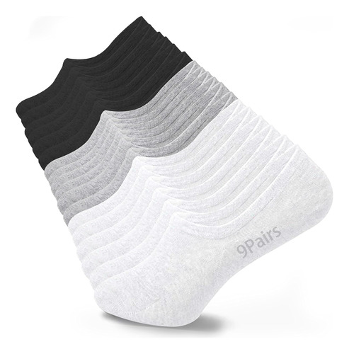 Calcetines Invisibles Para Mujer, 9 Pares De Calcetines Invi