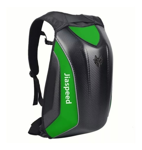 Mochila Para Casco Moto Semirrígida Fibra De Carbono 48l