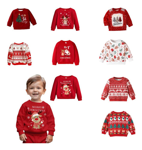 Ropa Primera Navidad Bebé Pants Con Capucha First Christmas