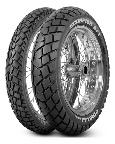  Par Pneus Pirelli Mt90 90/90-21+120/80-18 Lander250 Novo