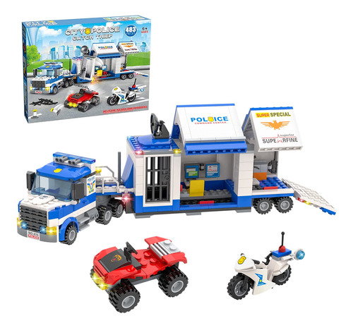 Ep Ejercicio N Play City Police Building Toys Set, Kit De Co