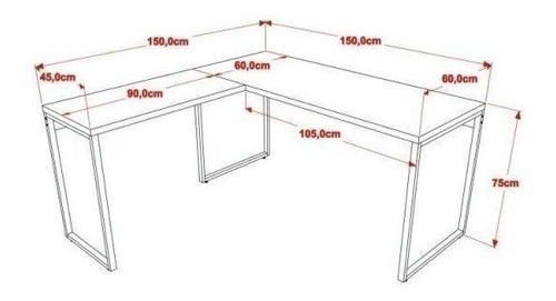 Escritório Completo Com Mesa De Escritório Em L E 2 Bg
