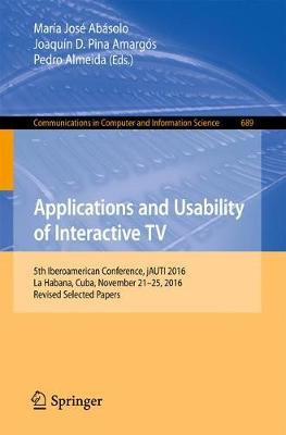 Libro Applications And Usability Of Interactive Tv : 5th ...