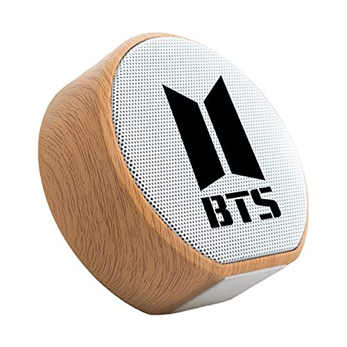 Zh Plaga Kpop Bts Mercancía Portable Madera Bluetooth Mcp7a