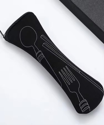 Funda Para Cubiertos Lunch Bolsa Guardar Cubiertos Tenedor