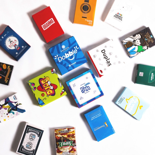 30 Mazos De 50 Naipes Españoles Personalizados Rojo
