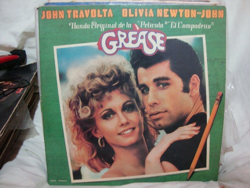 Vinilo Grease El Compadrito Travolta Newton John Cxvx Bs1