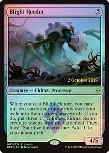 Cartas Magic: Blight Herder Foil Promo Nmint !!! Mtg Bsas