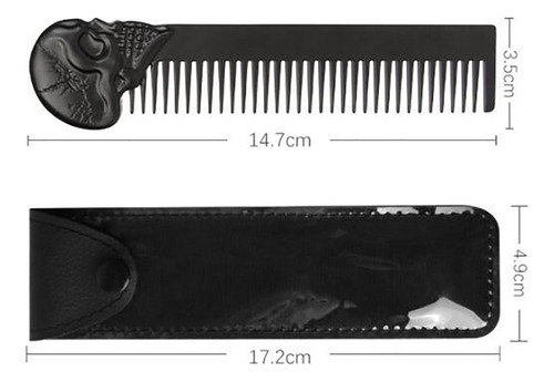Peine De Barba Fresco Para Hombres Peine De Bolsillo Dientes