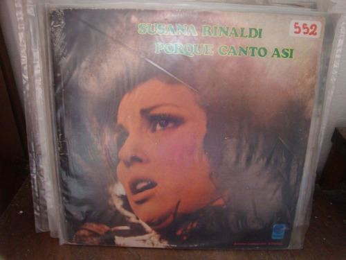 Vinilo Susana Rinaldi Porque Canto Asi Opus 4 T2