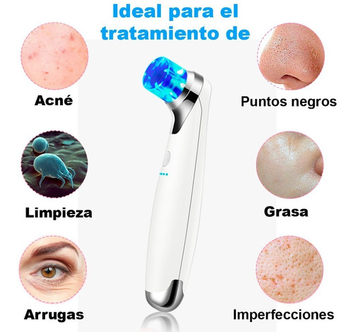 Removedor Vak 356 Puntos Negros Espinillas Fototerapia Acne