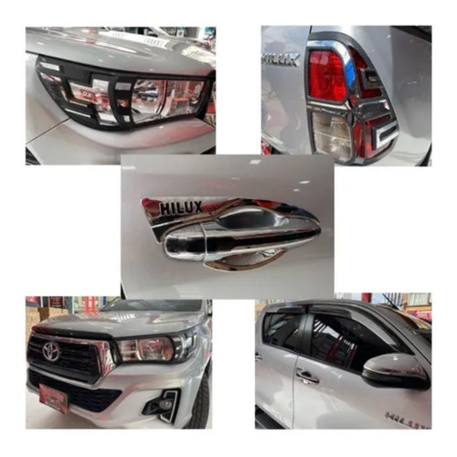 Accesorios 3d Cromado Carbon Toyota Hilux Dubai Importado