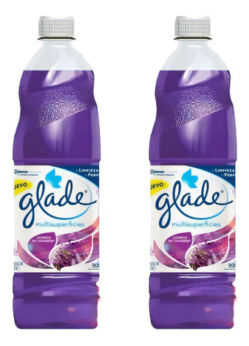 Limpia Piso Liquido Aroma Lavanda 900ml Glade Pack X2u