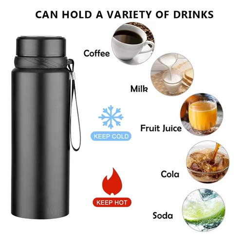 Botella De Agua Thermos De Acero Inoxidable Para Vehículos D