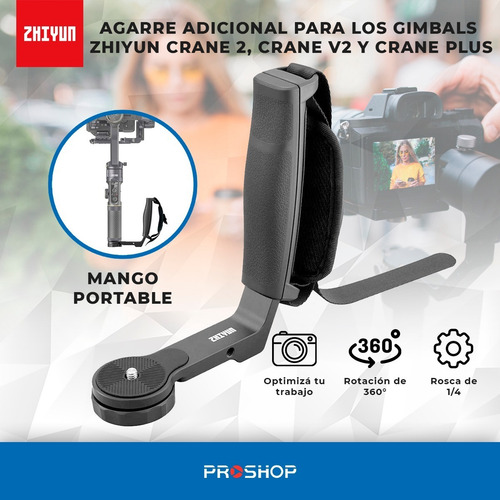 Imagen 5 de 10 de Accesorio Transmount Dual Grip Soporte Gimbal Mango !