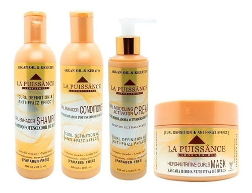 Kit La Puissance Rulos Rizos Perfectos Hidratacion Activador