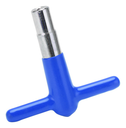 Llave De Tambor Azul En Forma De T Para Afinar Música Con Ma