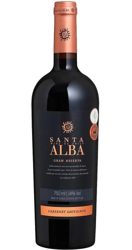 Vinho Chileno Santa Alba Gran Reserva Cabernet S Tinto 750ml