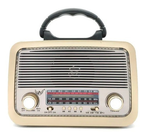 Radio Retro Antigo Vintage A-3199 Altomex  Fm Am Usb Sd Mp3