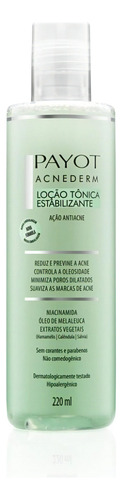 Loção Tônica Estabilizante Acnederm Payot 220ml Pele Acne