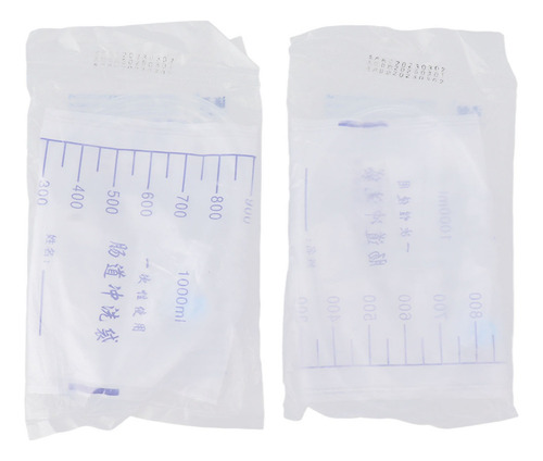 Kit De 20 Bolsas De Enema Desechables De 1000 Ml Para Mejora
